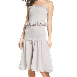 New Tags Cooper ST Gray Sleeveless Midi Sundress 10 Medium